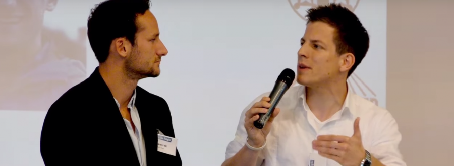 Daniel Schüler im Gespräch mit Kai Kazmirek bei der Media Night in Andernach Media Night